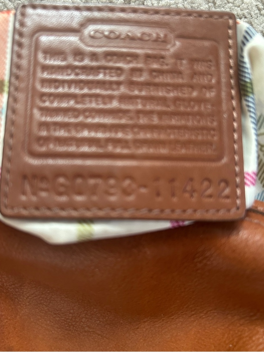 Authentic COACH Bleecker Tattersall Crossbody Bag in Vachetta. - Picture 7 of 9